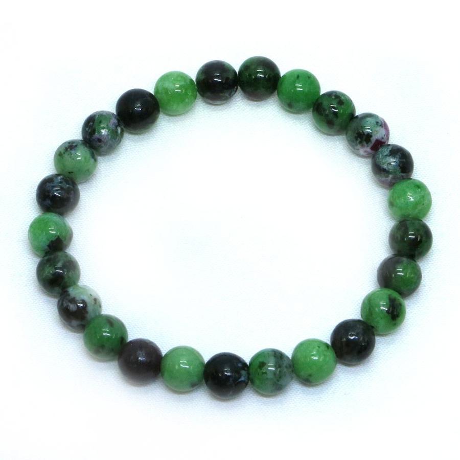 パワーストーン 天然石 ブレスレット ゾイサイト 丸玉 6mm 数珠 念珠 Bracelet お試し価格 |  | 01