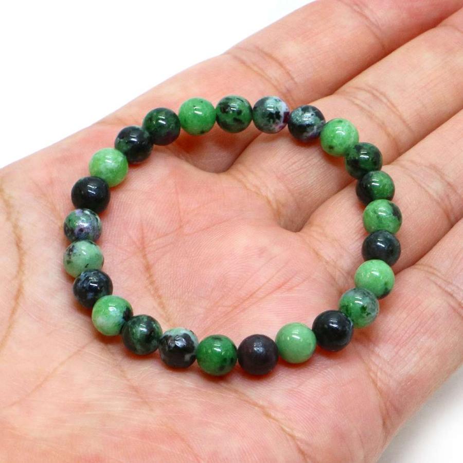 パワーストーン 天然石 ブレスレット ゾイサイト 丸玉 6mm 数珠 念珠 Bracelet お試し価格 |  | 04