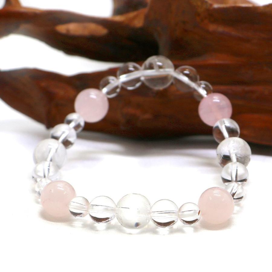 四神相応誕生石ブレスレット10月ローズクォーツ 天然石ブレス パワーストーン Bracelet | 