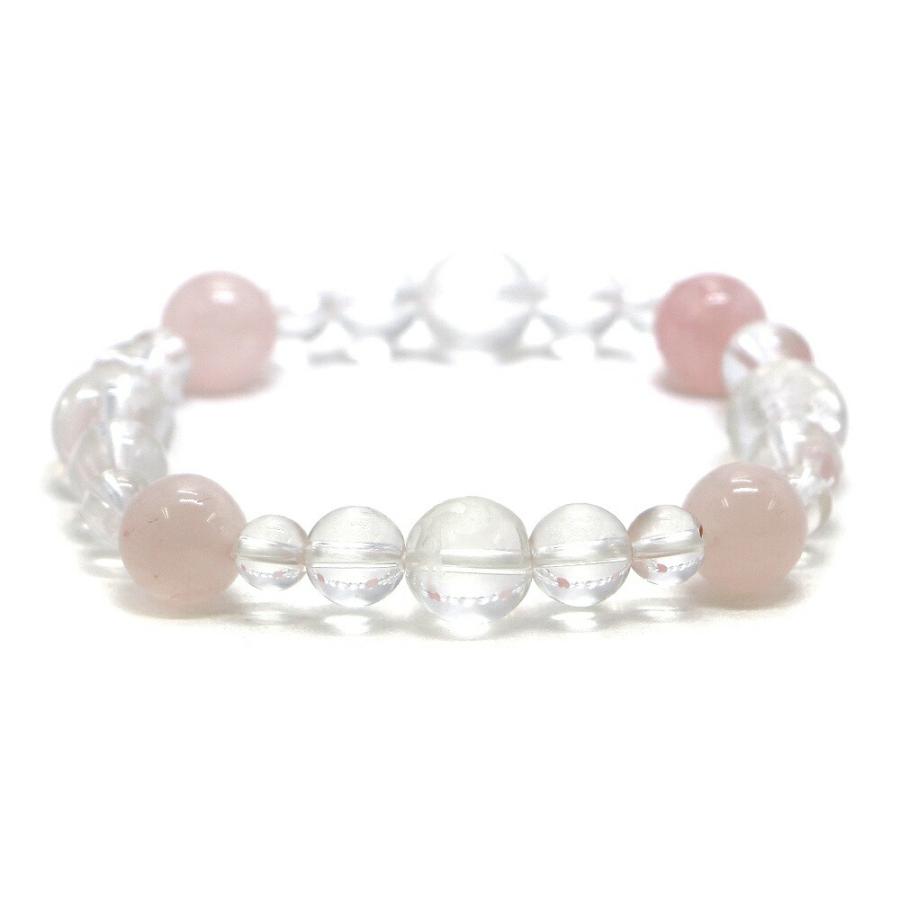四神相応誕生石ブレスレット10月ローズクォーツ 天然石ブレス パワーストーン Bracelet |  | 02