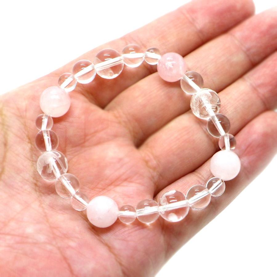四神相応誕生石ブレスレット10月ローズクォーツ 天然石ブレス パワーストーン Bracelet |  | 05