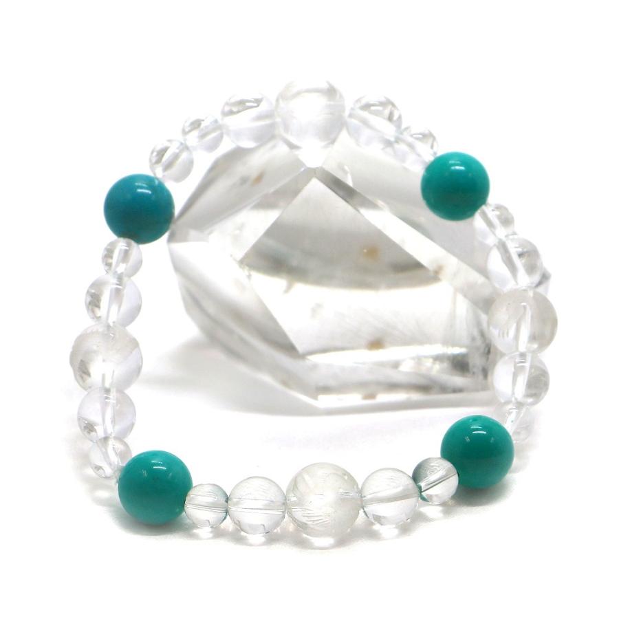 四神相応誕生石ブレスレット12月ターコイズ 天然石ブレス パワーストーン Bracelet |  | 01