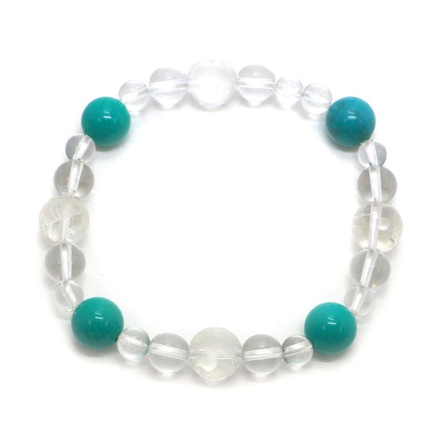 四神相応誕生石ブレスレット12月ターコイズ 天然石ブレス パワーストーン Bracelet |  | 03