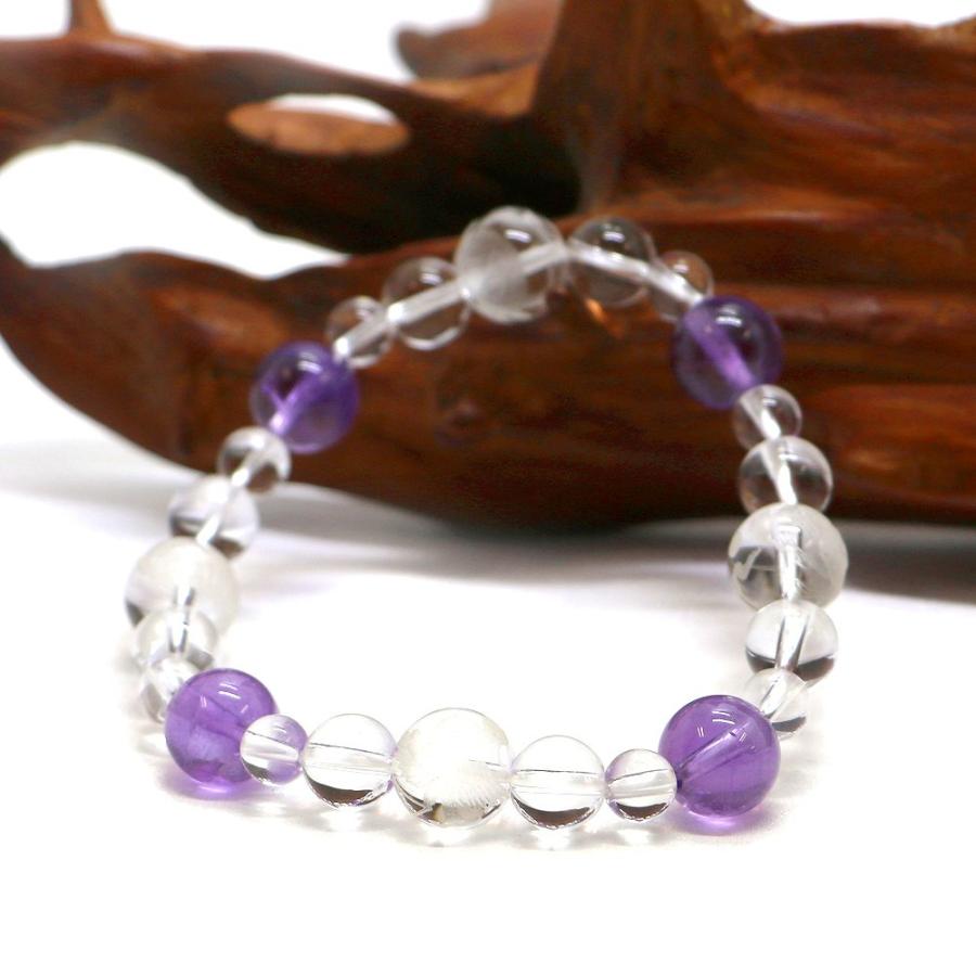 四神相応誕生石ブレスレット2月アメジスト 天然石ブレス パワーストーン Bracelet | 