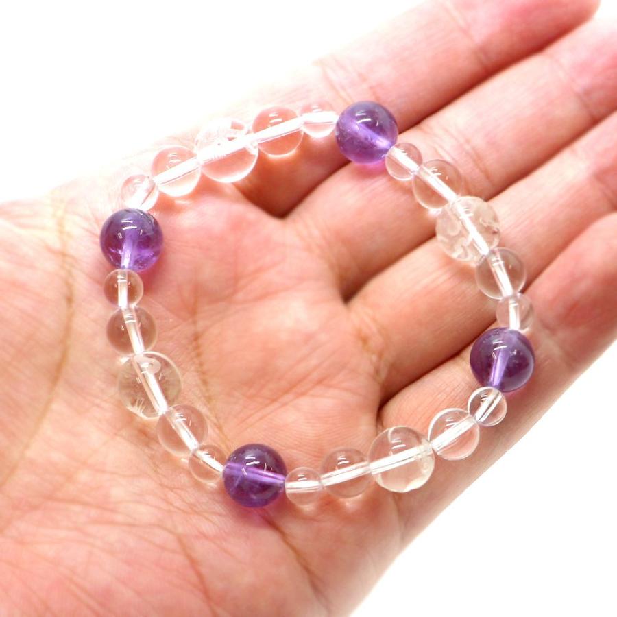 四神相応誕生石ブレスレット2月アメジスト 天然石ブレス パワーストーン Bracelet |  | 05