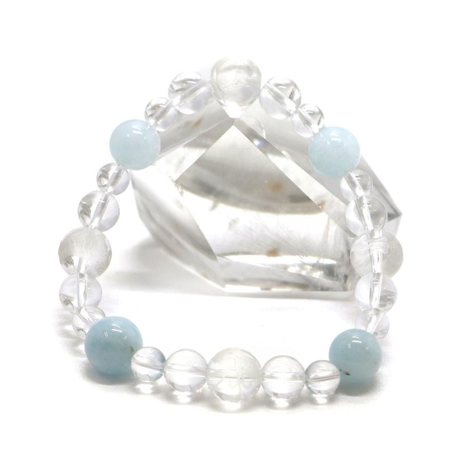 四神相応誕生石ブレスレット3月アクアマリン 天然石ブレス パワーストーン Bracelet |  | 01