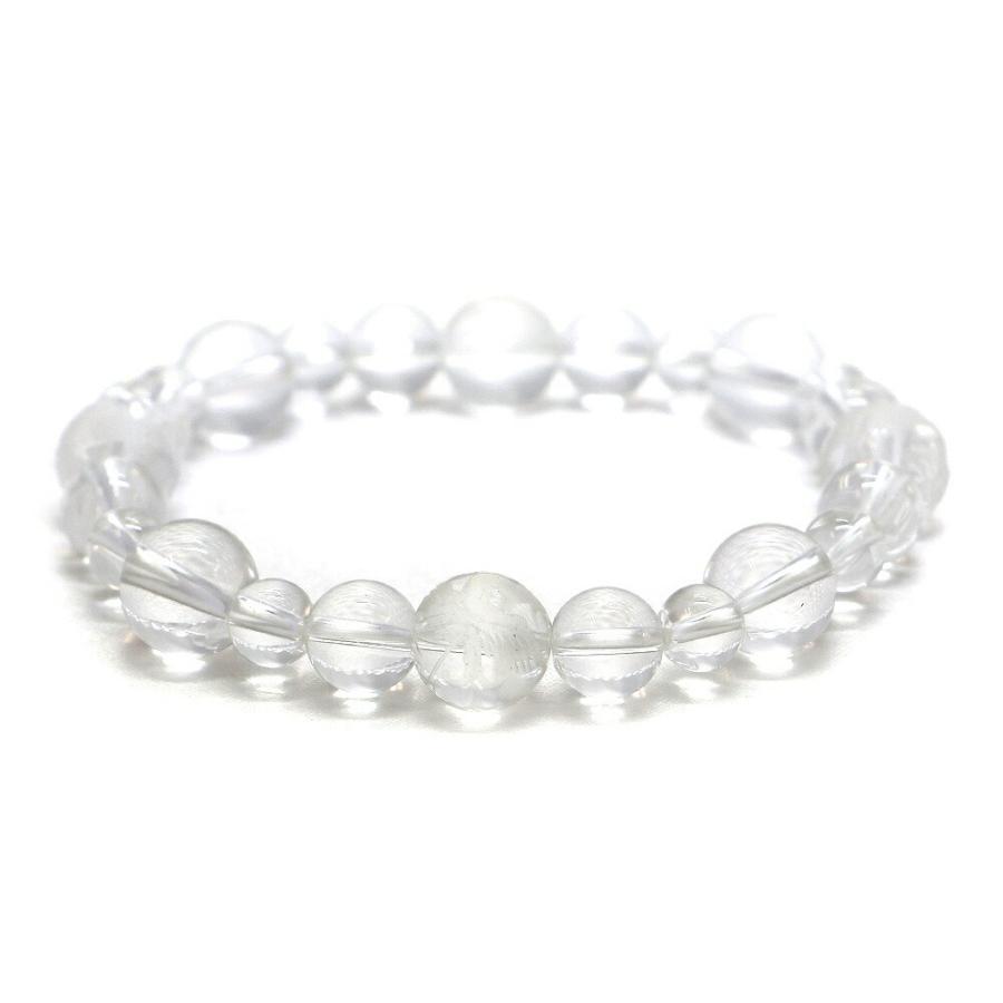 四神相応誕生石ブレスレット4月水晶 天然石ブレス パワーストーン Bracelet |  | 02