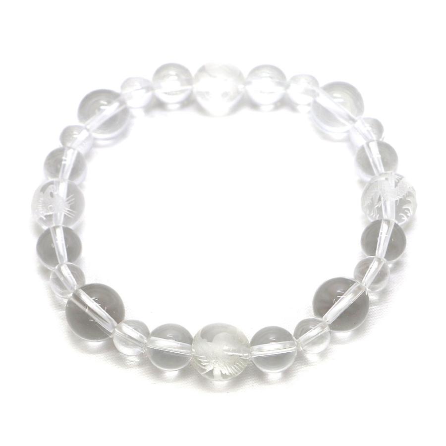 四神相応誕生石ブレスレット4月水晶 天然石ブレス パワーストーン Bracelet |  | 03