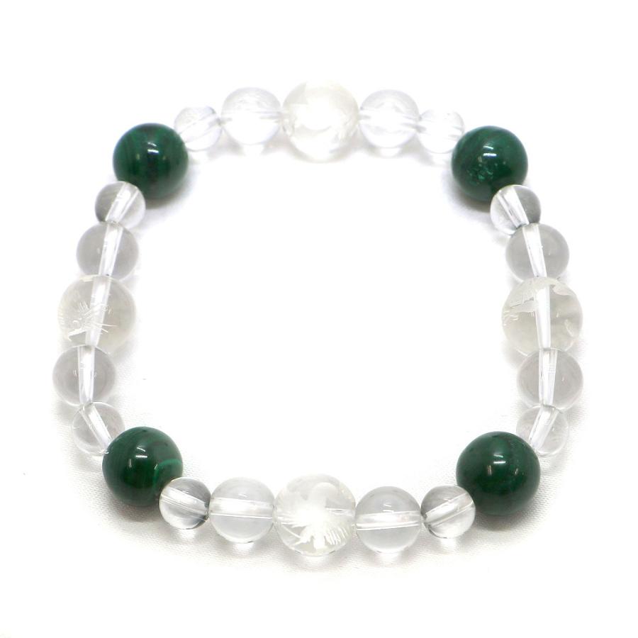 四神相応誕生石ブレスレット5月マラカイト 天然石ブレス パワーストーン Bracelet |  | 03