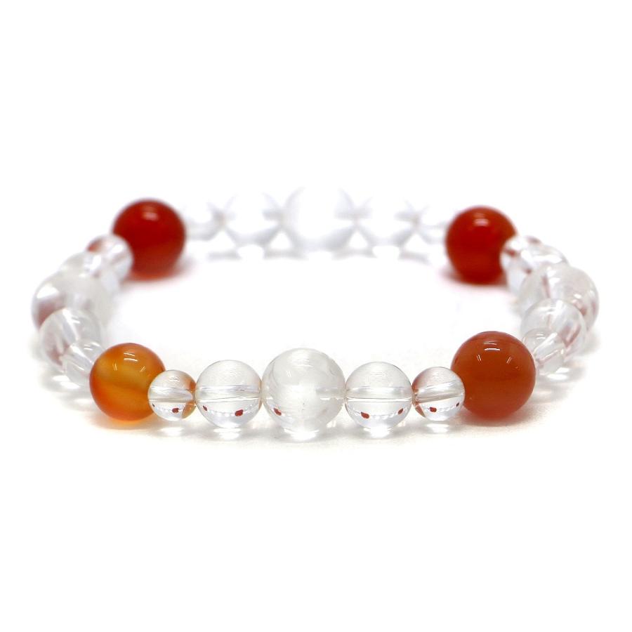 四神相応誕生石ブレスレット7月カーネリアン 天然石ブレス パワーストーン Bracelet |  | 02