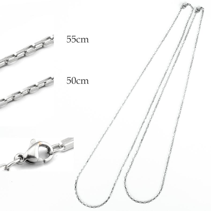 ステンレスチェーン スクェア シルバー ゴールド 50cm/1.5mm 55cm/1.5mm |  | 01