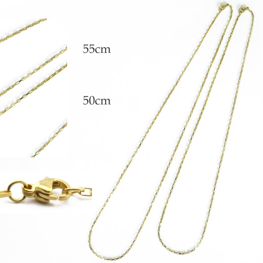 ステンレスチェーン スクェア シルバー ゴールド 50cm/1.5mm 55cm/1.5mm |  | 02