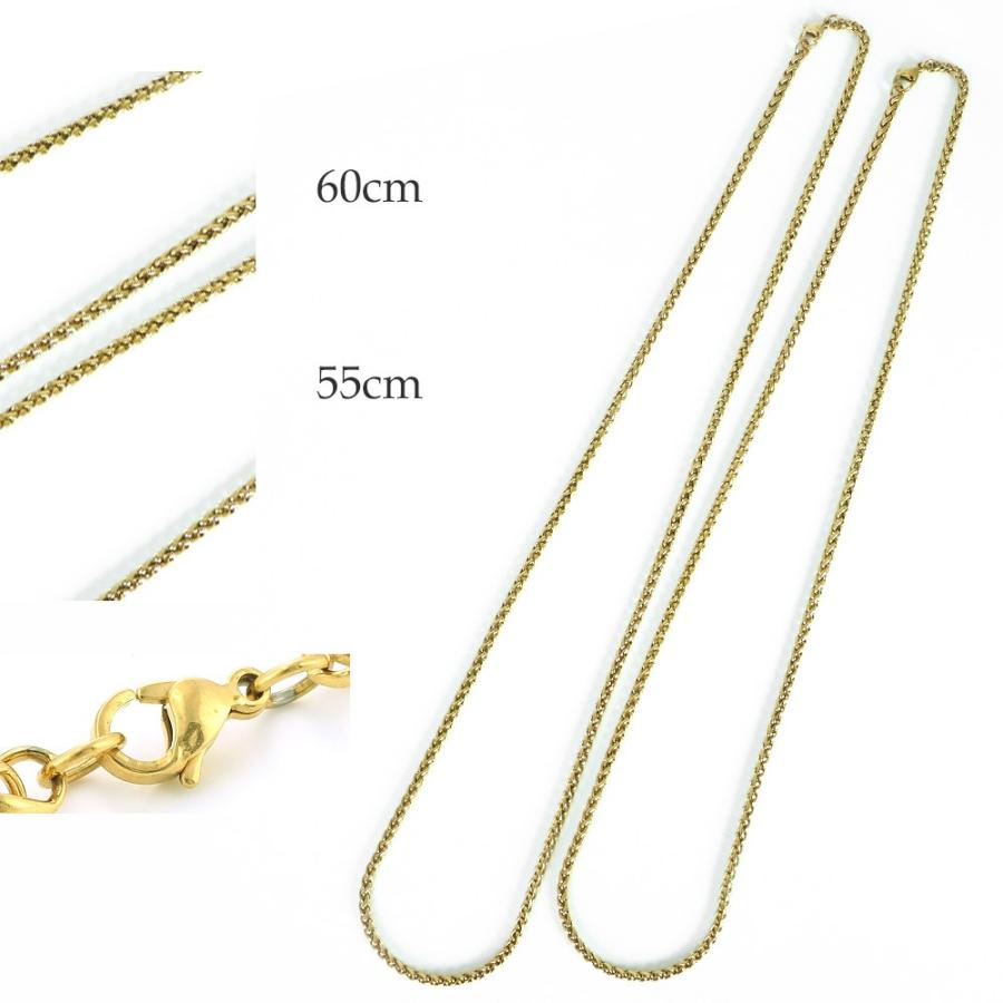 ステンレスチェーン ターラント シルバー ゴールド 55cm/3mm 60cm/3mm |  | 02