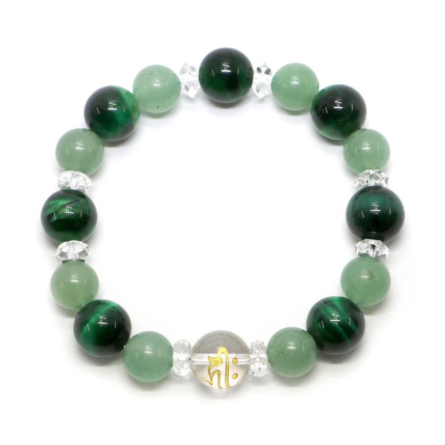 十二支 梵字 水晶 コンビブレスレット パワーストーン Bracelet 天然石 |  | 01