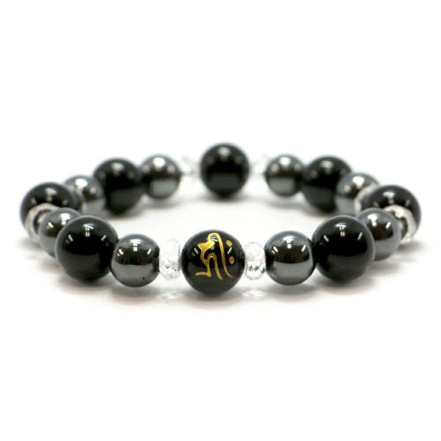 十二支 梵字 オニキス コンビブレスレット パワーストーン Bracelet
