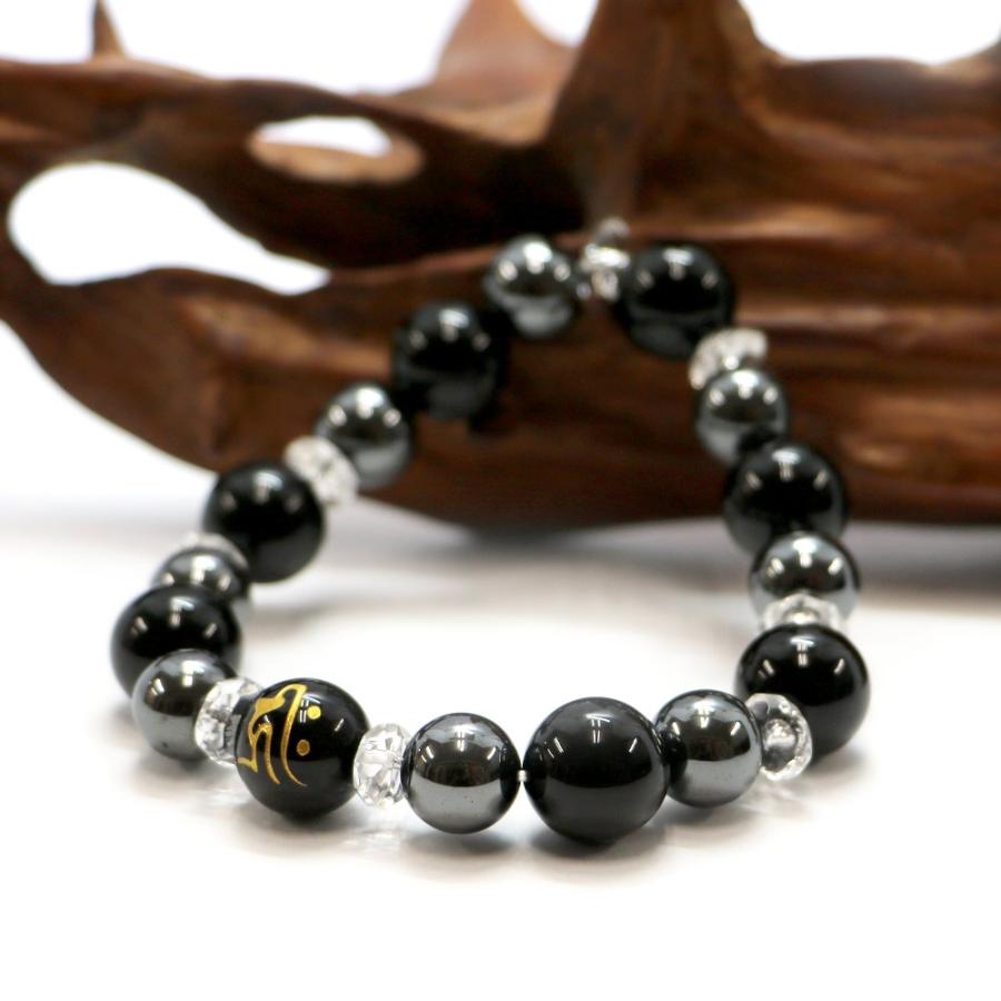 十二支 梵字 オニキス コンビブレスレット パワーストーン Bracelet 天然石 |  | 03
