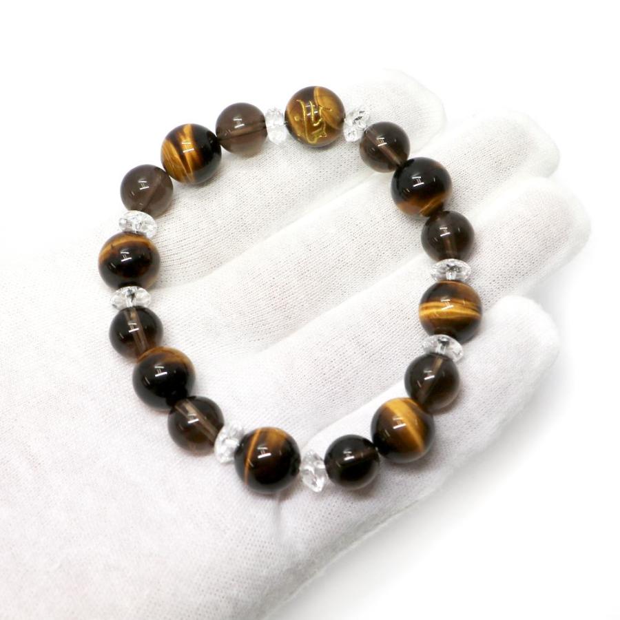 十二支 梵字 タイガーアイ コンビブレスレット パワーストーン Bracelet 天然石 |  | 05