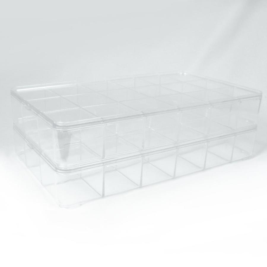 ビーズ収納ケース スタック可能 ビーズケース 収納ケース 手芸 小物 アクセ パーツケース メール便不可 |  | 01