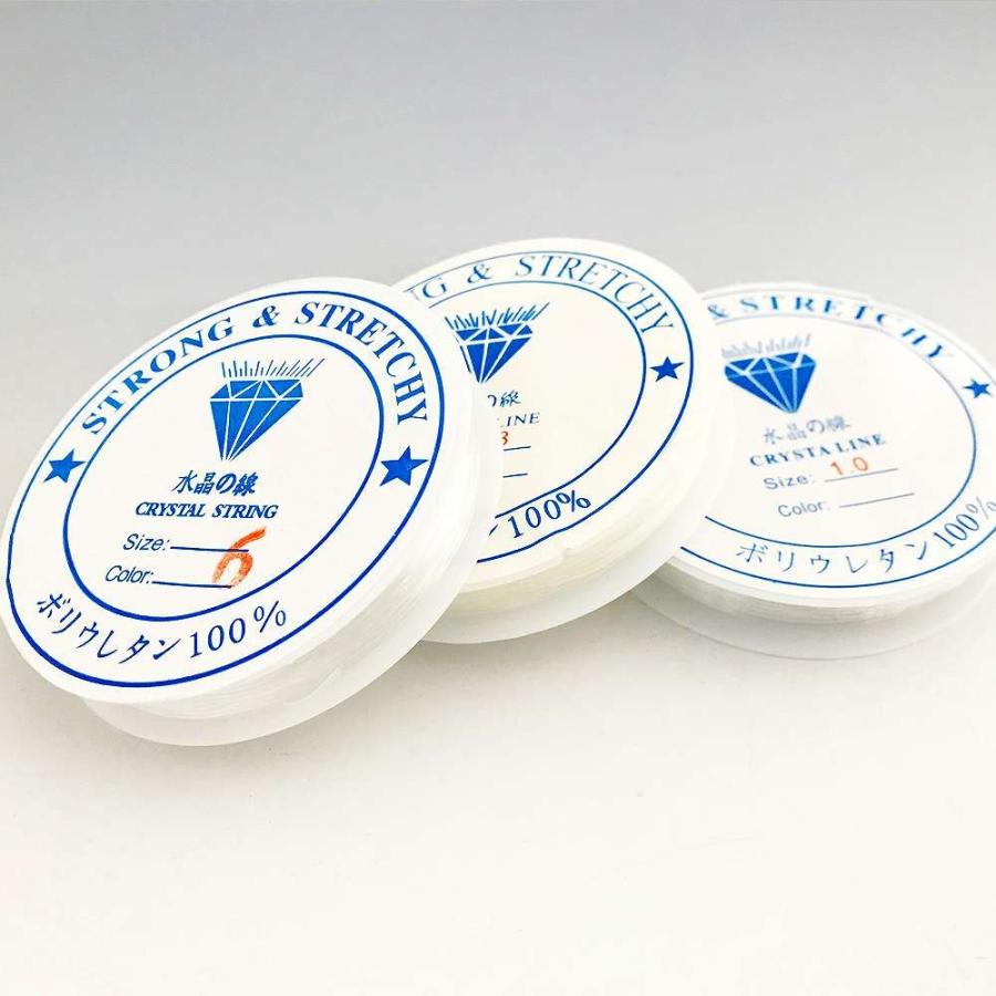 ビーズ用ゴム 天然石ビーズ ブレス用 アクセサリーパーツ 12個までメール便可 |  | 01