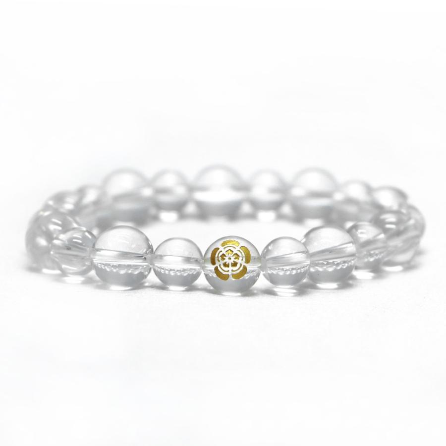 家紋 ブレスレット 10mm 水晶 天然石・パワーストーン・Bracelet | 