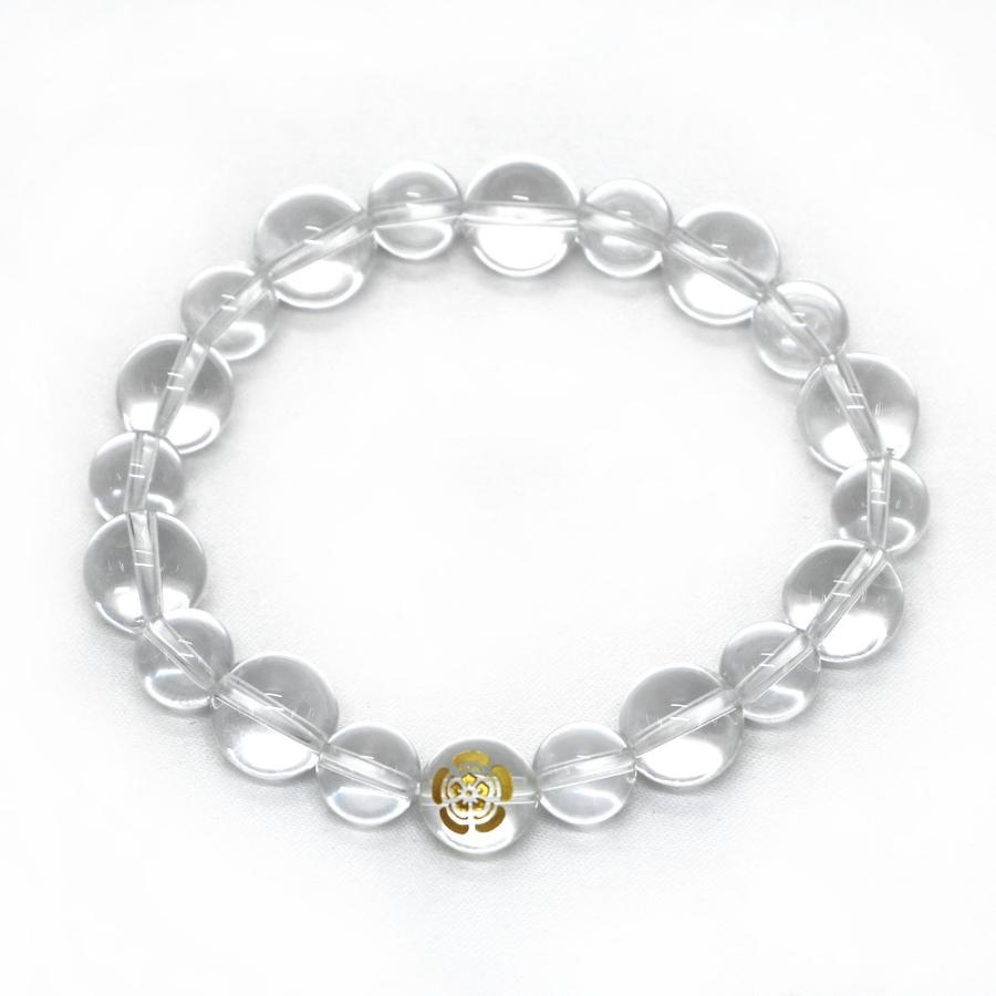 家紋 ブレスレット 10mm 水晶 天然石・パワーストーン・Bracelet |  | 01