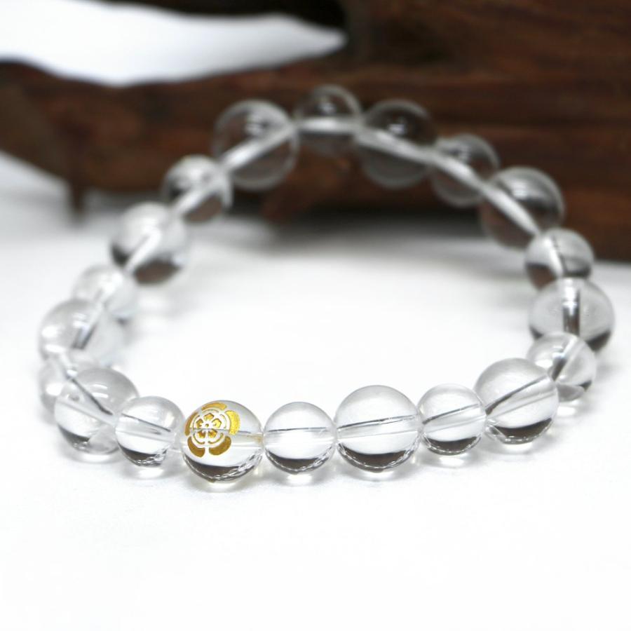 家紋 ブレスレット 10mm 水晶 天然石・パワーストーン・Bracelet |  | 02