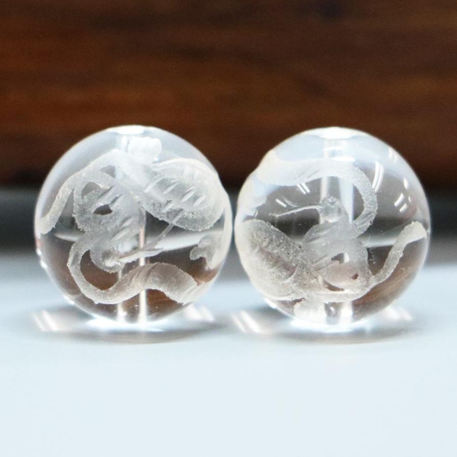 四神水晶 古代玄武 素彫り 12ｍｍ 風水・玄武 天然石 パワーストーン |  | 03