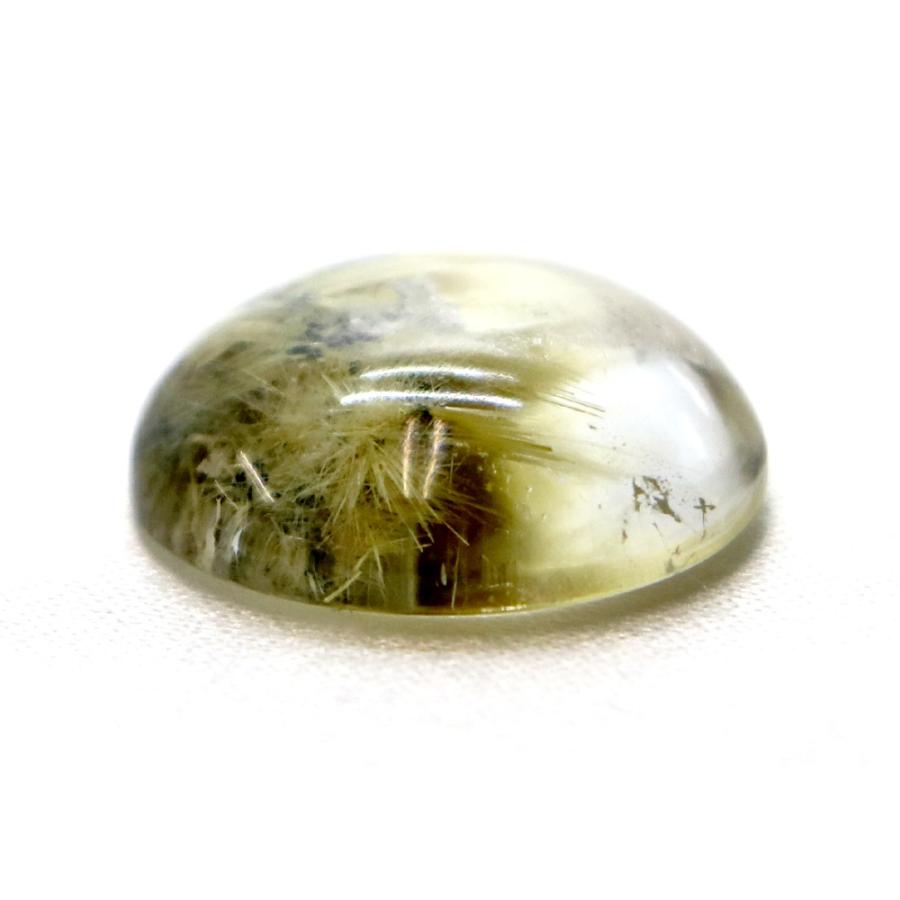 タイチンルチルクォーツ カボション17mm 14.18ct ルチルレイテッド Taichin 金紅石 ルース 裸石 マクラメ パワーストーン 天然石の画像