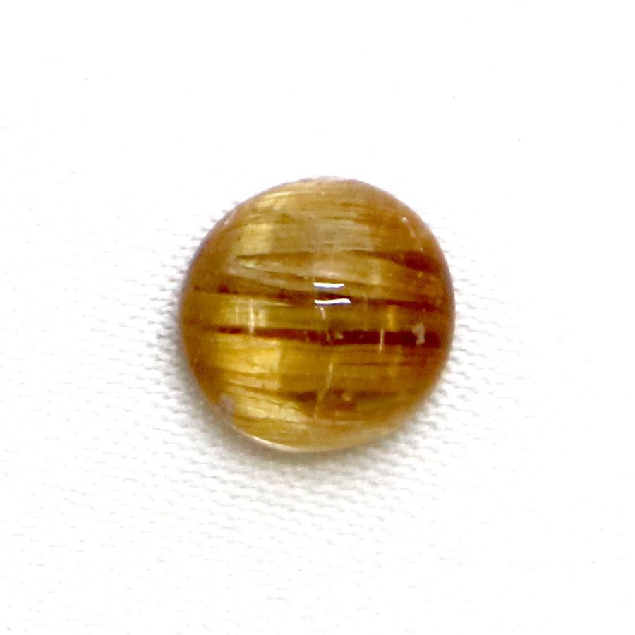 タイチンルチルクォーツ キャッツアイ カボション7mm ルチルレイテッド