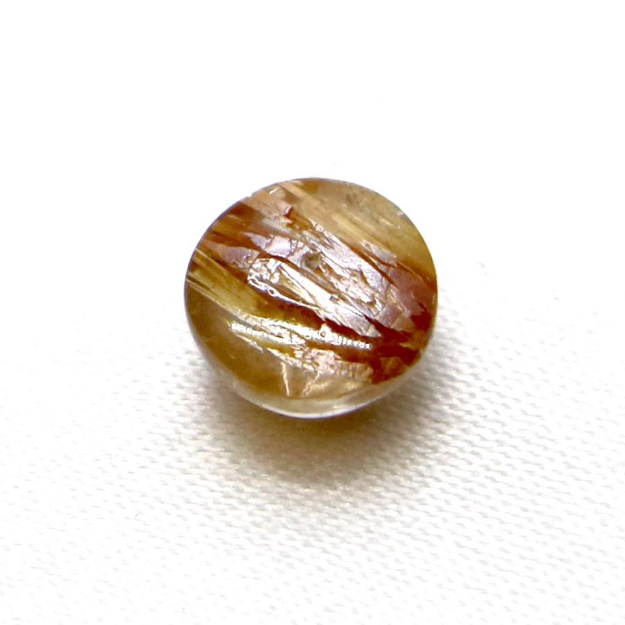 タイチンルチルクォーツ キャッツアイ カボション7mm ルチルレイテッド
