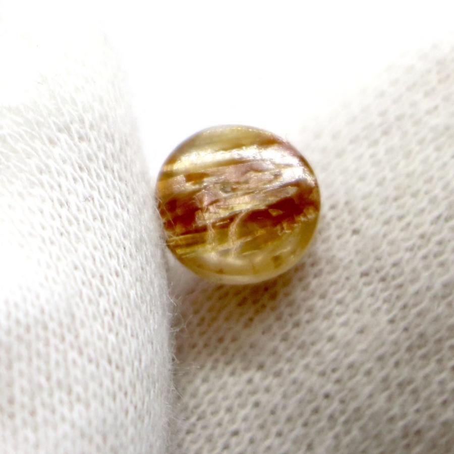 タイチンルチルクォーツ キャッツアイ カボション7mm ルチルレイテッド