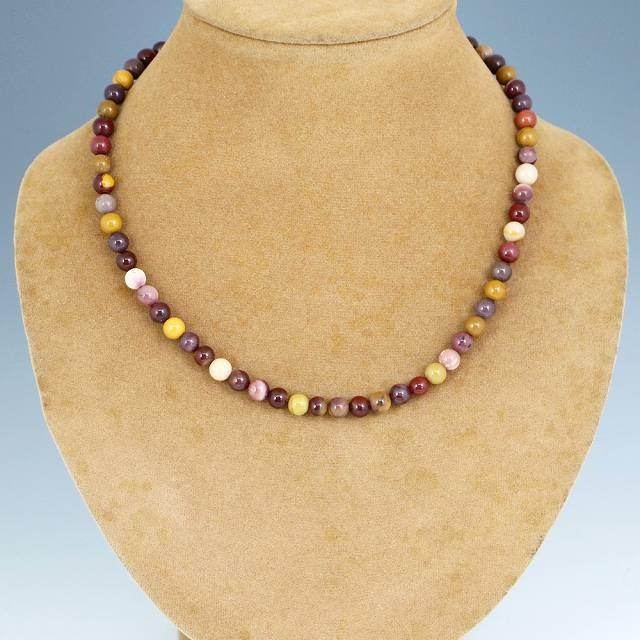 パワーストーン 天然石 ネックレス レディース ムーカイト 6ｍｍ 丸玉(nl16) |  | 03