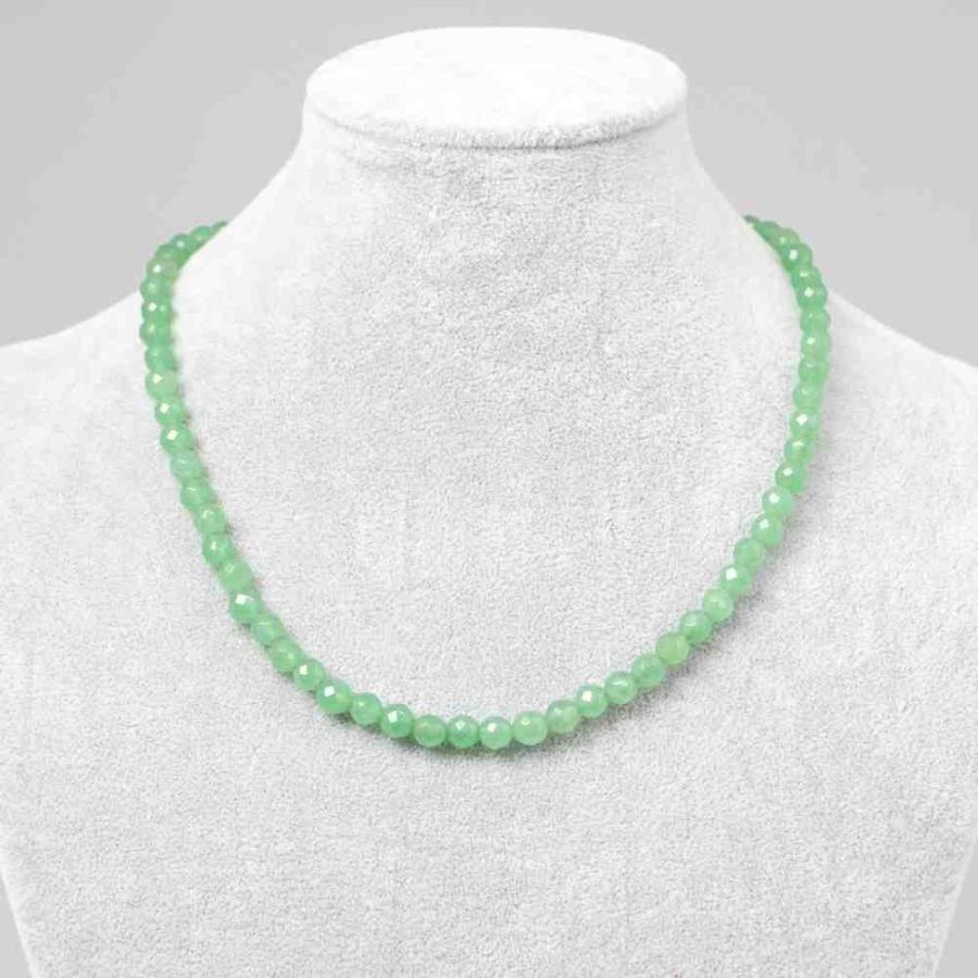 パワーストーン 天然石 ネックレス レディース アベンチュリン 6ｍｍ ミラーボールカット |  | 02