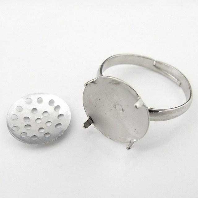 リング台 (49) シルバーカラー アクセサリーパーツ | 