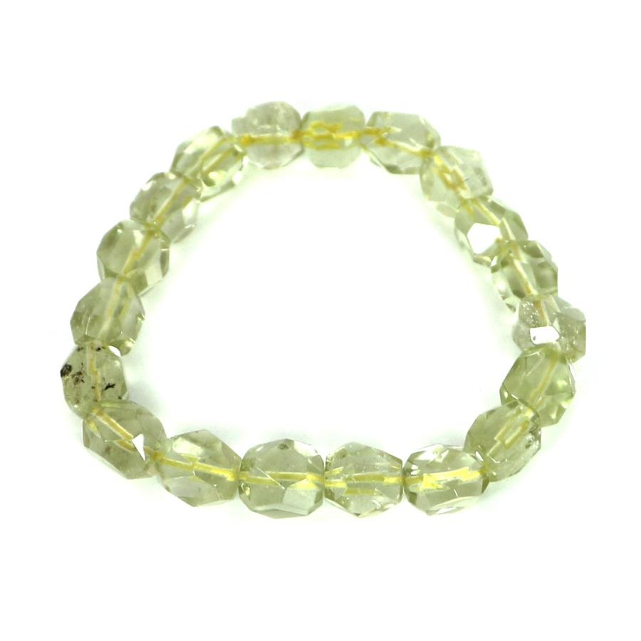 リビアングラス カット ハイクオリティー １点もの ブレスレット 数珠 パワーストーン 天然石 アクセサリー ハンドメイド |  | 01