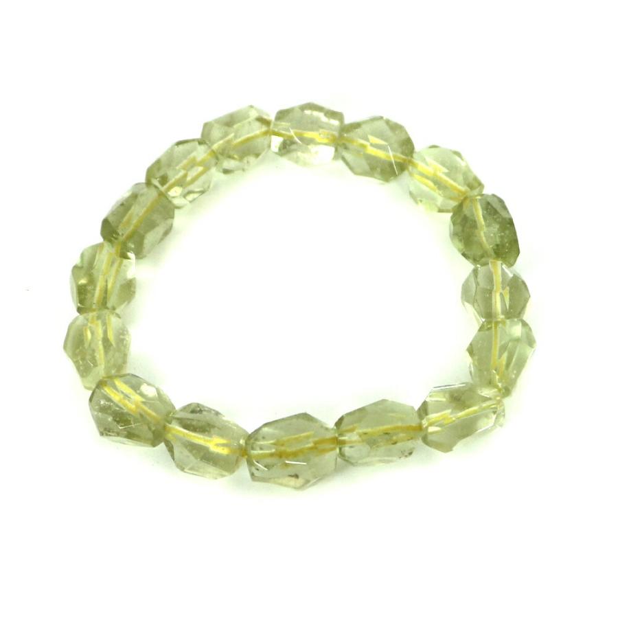 リビアングラス カット ハイクオリティー １点もの ブレスレット 数珠 パワーストーン 天然石 アクセサリー ハンドメイド |  | 01