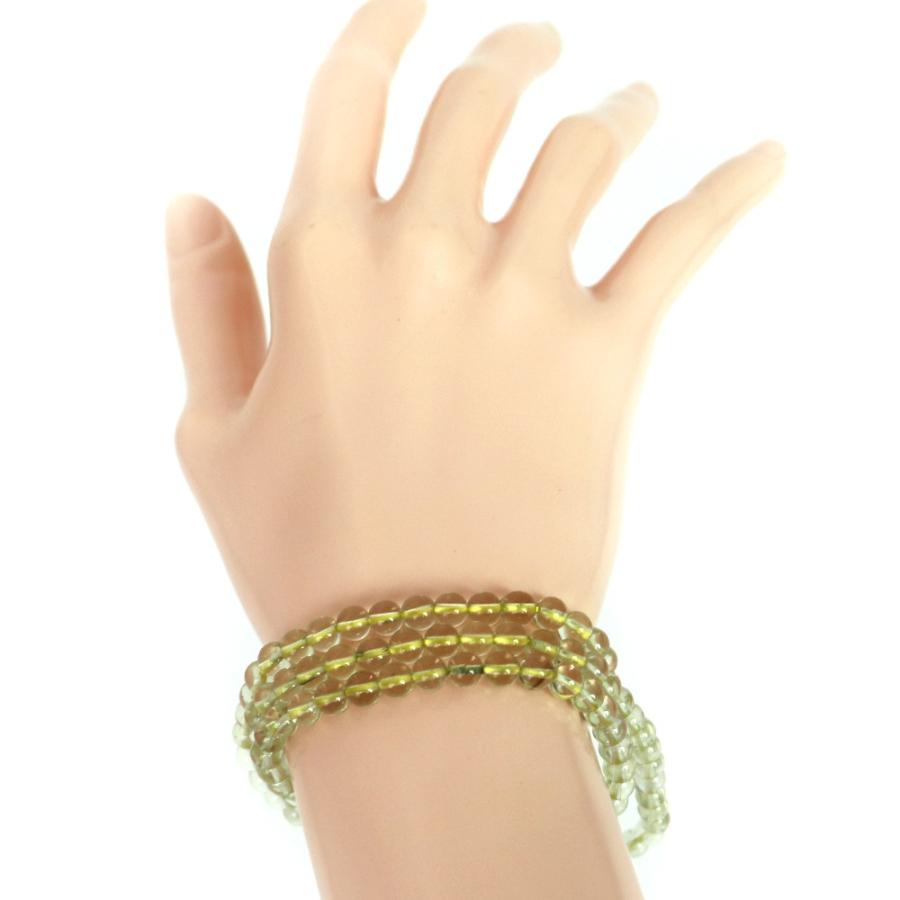 リビアングラス ハイクオリティー １点もの ブレスレット 数珠 パワーストーン 天然石 アクセサリー ハンドメイド |  | 03