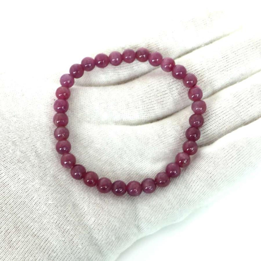 ピンクルビー ハイクオリティー １点もの ブレスレット 数珠 パワーストーン 天然石 アクセサリー ハンドメイド |  | 04