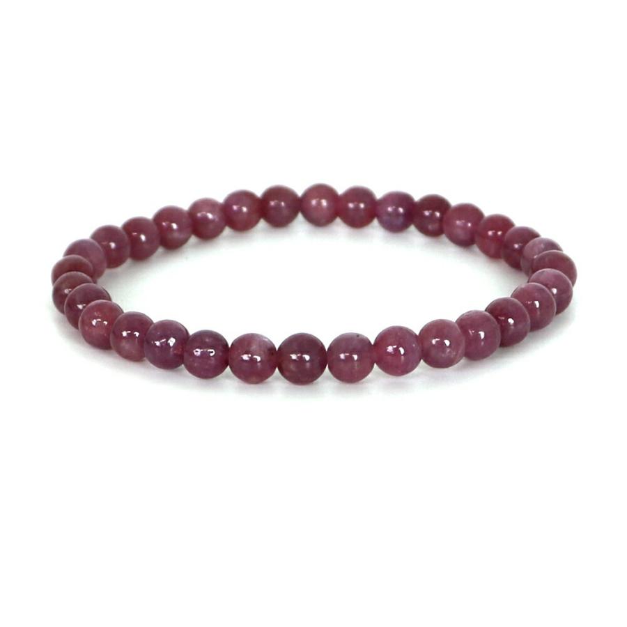 ピンクルビー ハイクオリティー １点もの ブレスレット 数珠 パワーストーン 天然石 アクセサリー ハンドメイド | 