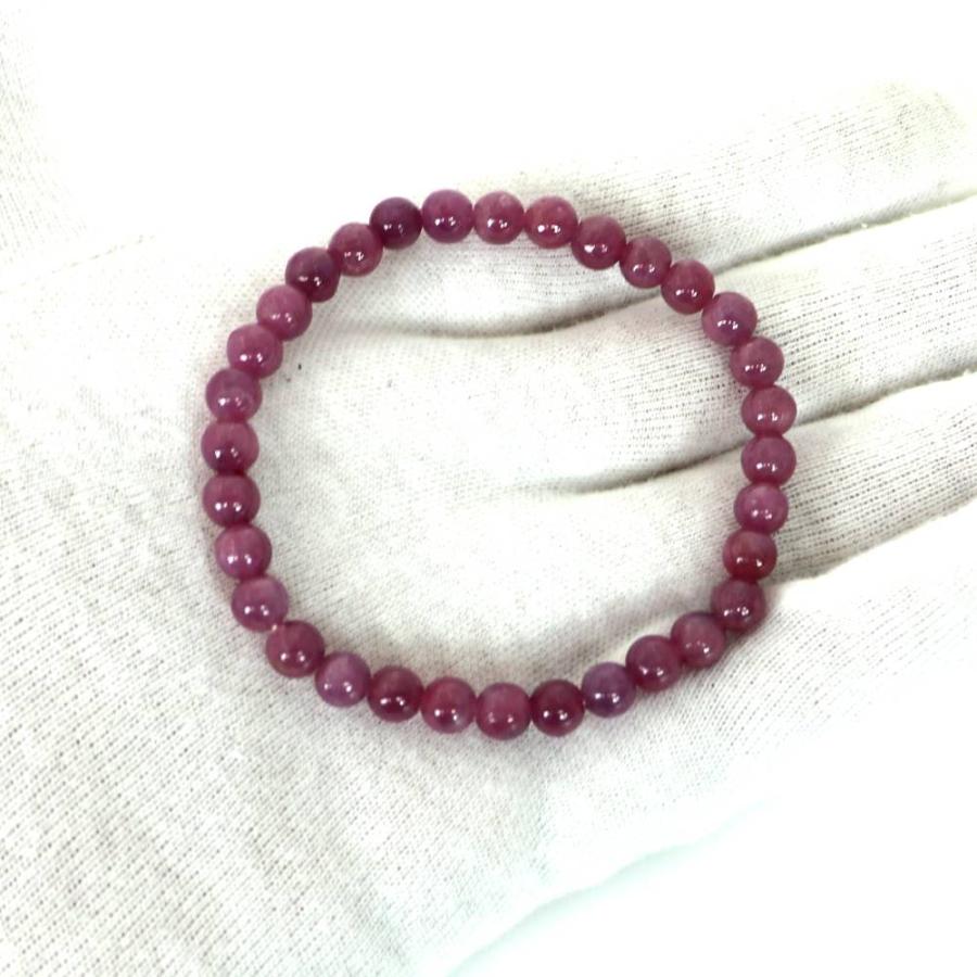 ピンクルビー ハイクオリティー １点もの ブレスレット 数珠 パワーストーン 天然石 アクセサリー ハンドメイド |  | 04