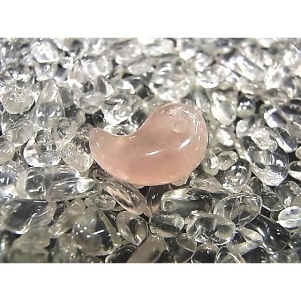 勾玉 ローズクォーツ Sサイズ 小さめ 天然石 パワーストーン 曲玉 お守り |  | 01