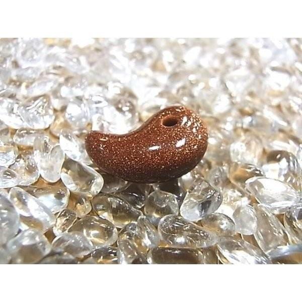 勾玉 ゴールドサンドストーン Sサイズ 小さめ 天然石 パワーストーン 曲玉 お守り |  | 01