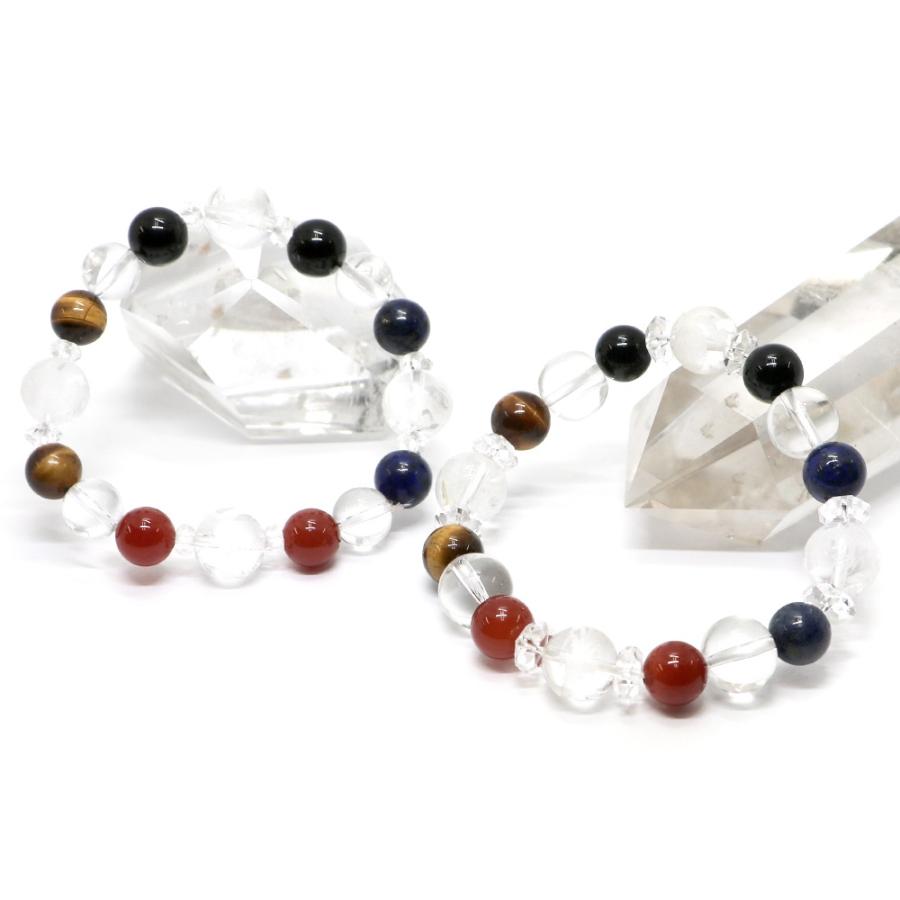 風水 四神相応 ブレスレットラピスラズリ レッドアゲート タイガーアイ オニキス パワーストーン Bracelet 天然石 | 