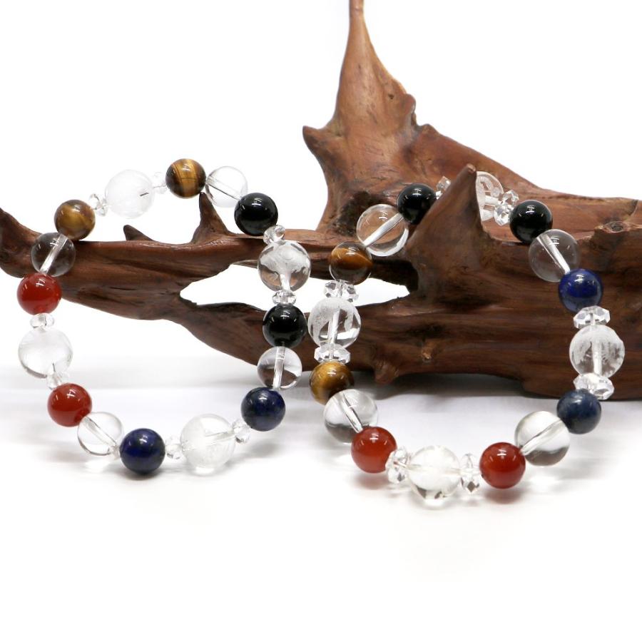 金運爆上げ高級1.5cm四神水晶＋8mmプロスティオニキス＋ラピスラズリ　お念珠 金運爆上げ高級1.5cm四神水晶＋8mmプロスティオニキス＋