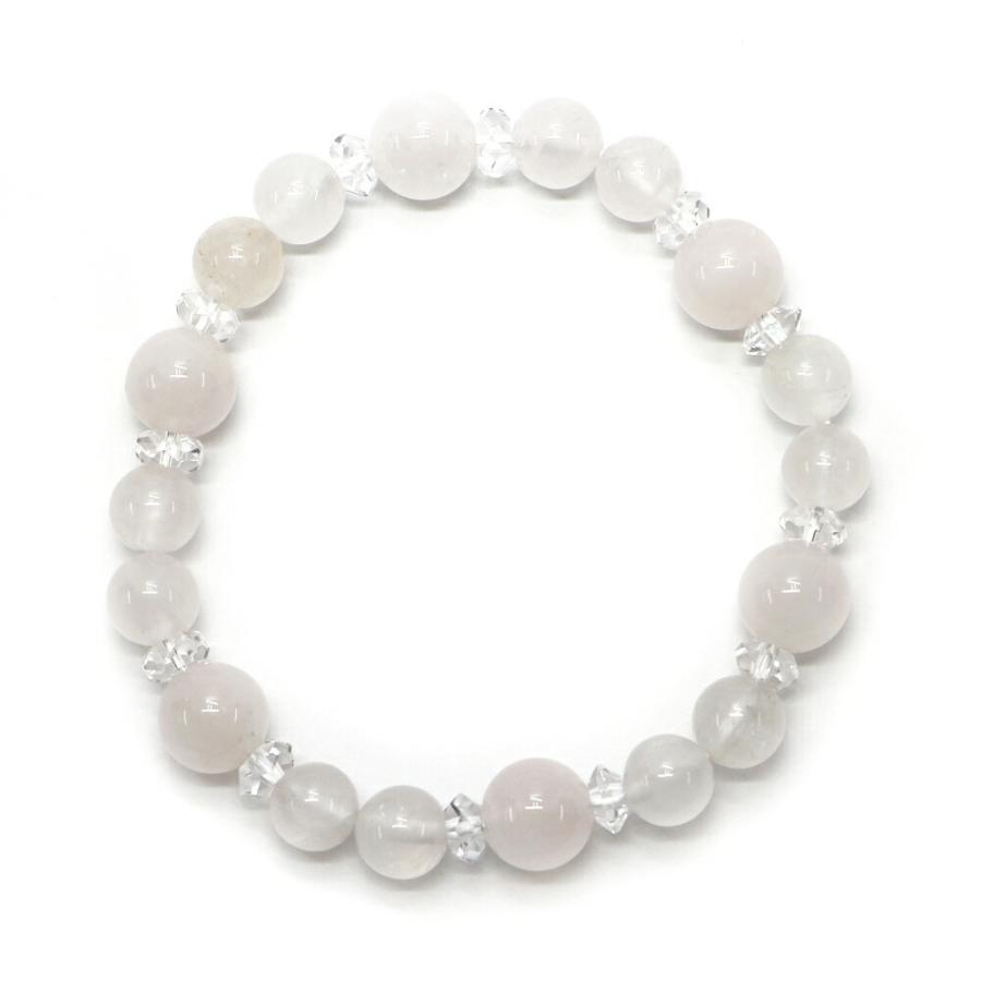 コンビブレスレット ローズクォーツ 水晶 パワーストーン Bracelet 天然石 |  | 01