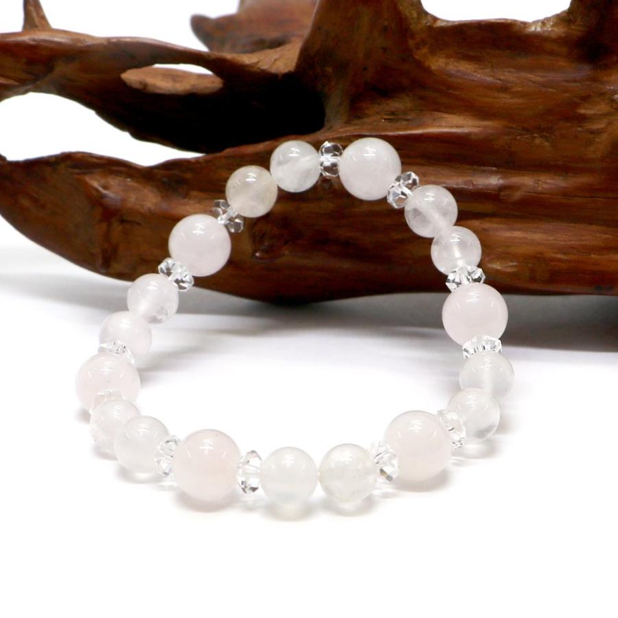 コンビブレスレット ローズクォーツ 水晶 パワーストーン Bracelet 天然石 |  | 03