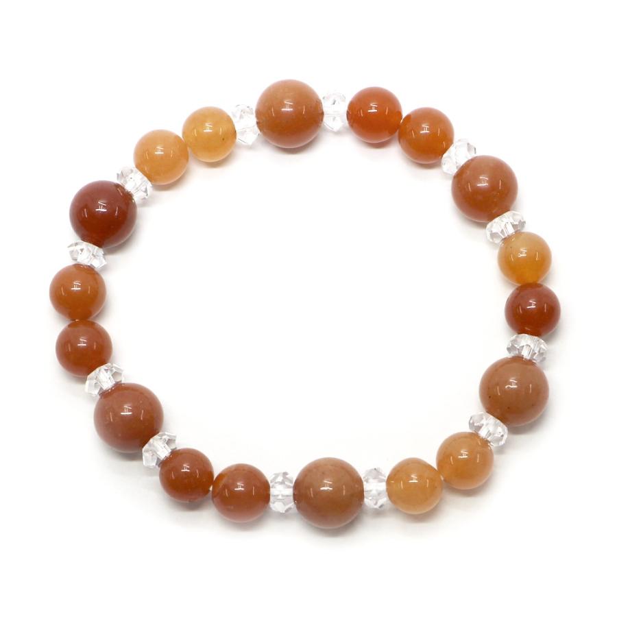 オレンジアベンチュリンコンビブレスレット パワーストーン Bracelet 天然石 |  | 01
