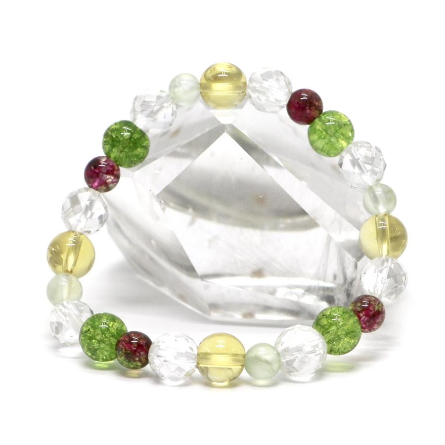 コンビブレスレット プレナイト イエロークォーツ パワーストーン Bracelet 天然石 | 