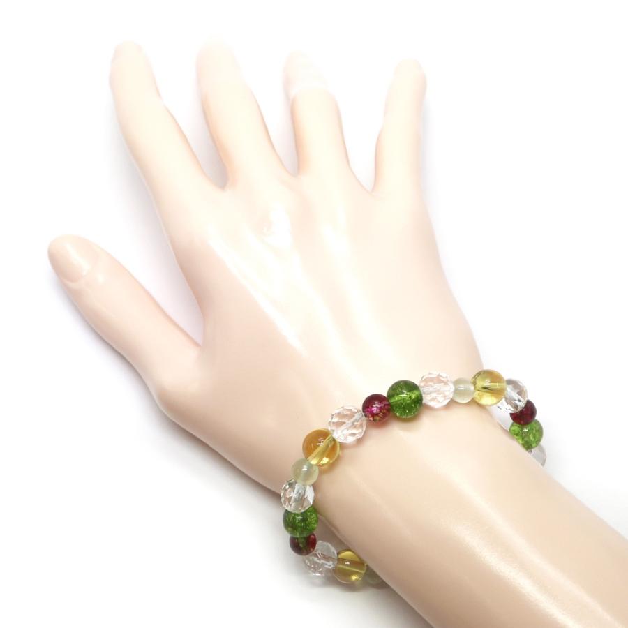 コンビブレスレット プレナイト イエロークォーツ パワーストーン Bracelet 天然石 |  | 03