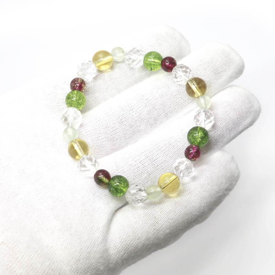 コンビブレスレット プレナイト イエロークォーツ パワーストーン Bracelet 天然石 |  | 04